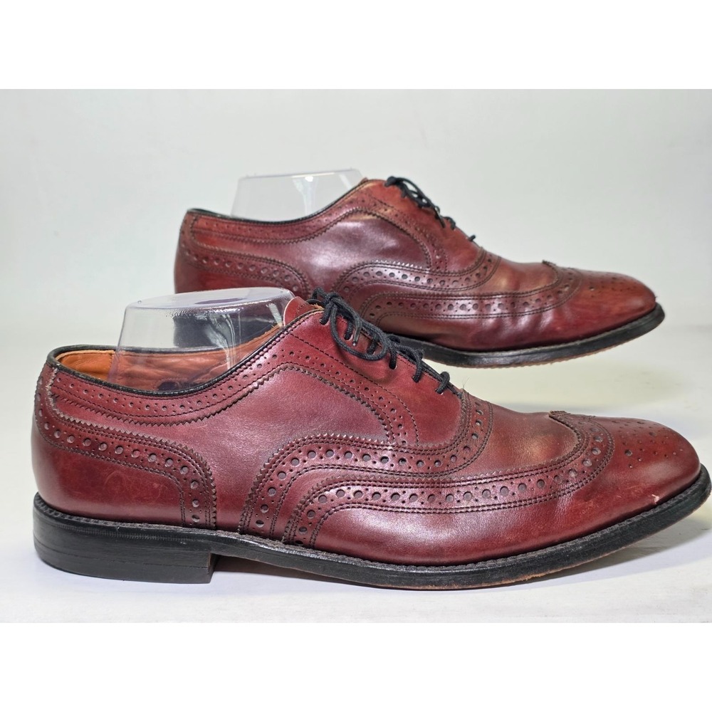 Allen Edmonds Fairhaven Men's Dress Shoes Size 9 D Brown Leather Oxford Wingtip
